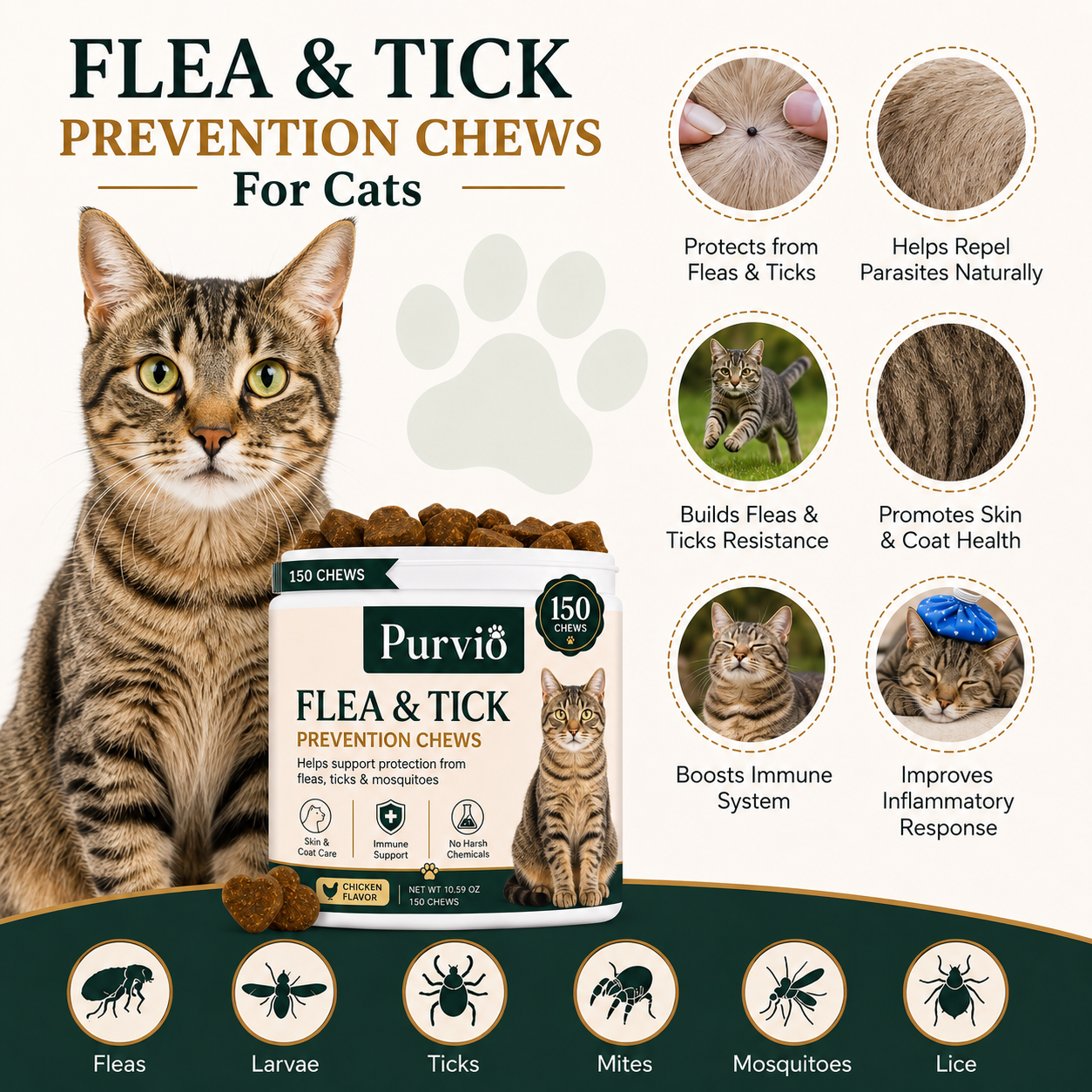 Cat Chew for Fleas