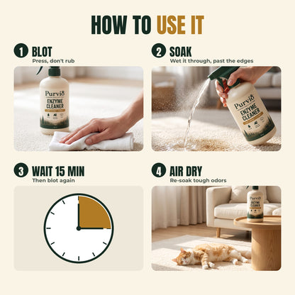 Enzymatic Cat Urine + Vomit Cleaner
