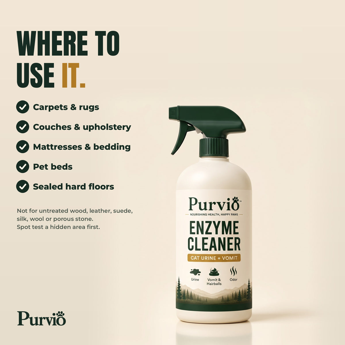 Enzymatic Cat Urine + Vomit Cleaner